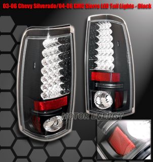 03 06 Silverado Sierra LED altezza Tail Brake Light Blk