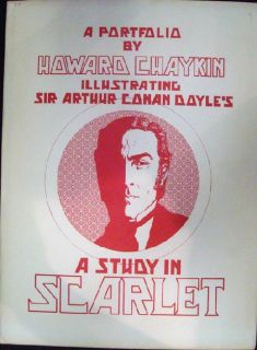 Howard Chaykin Signed Art Portfolio Sherlock Holmes 77