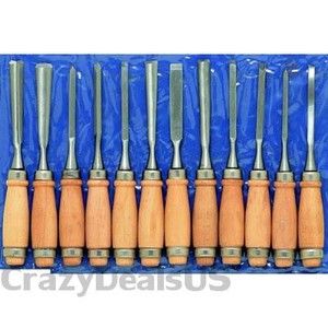   12 High Quality Wood Working Chisels Clockmaker Lathe Carving