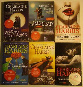   STACKHOUSE Series TRUE BLOOD paperback Novels Lot by CHARLAINE HARRIS