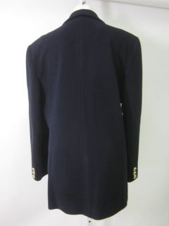 Nicholas Charles Black Wool Cashmere Blazer Jacket 12