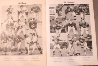 1954 Los Angeles Rams Chicago Cardinals Program Hirsch
