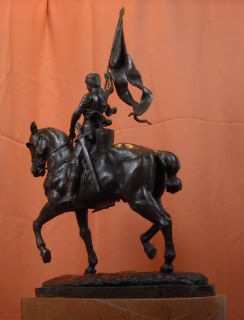 Joan of Arc Bronze Statue E Fremiet Charles de Gaulle