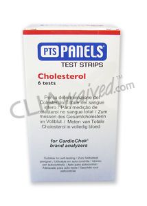 Cardiochek Total Cholesterol TC Strips 6 Count Box