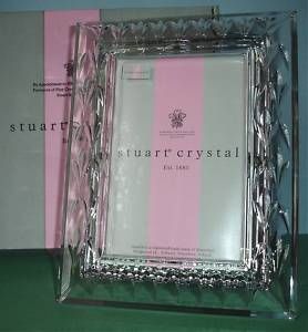 Stuart Crystal Chelmsford Picture Frame 4x6 Waterford Wedgwood