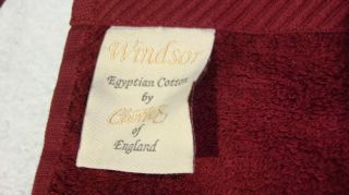 Chortex Windsor Burgundy 34x58 Egyptian Cotton Bath Towel
