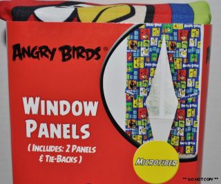 New Angry Birds Window Curtains Panels Drapes Kids Room