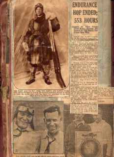 Charles Lindbergh Flying News Photos Scrapbook 1920s to 1930S