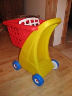 Little Tikes Child Size Shopping Cart Pretend Play Day Care Ex Cond