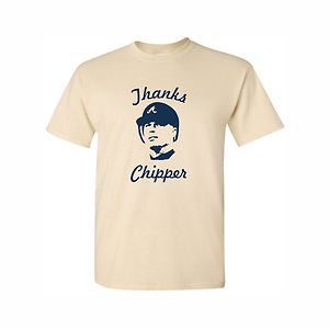 Chipper Jones Atlanta Braves Thanks Chipper Shirt Natural