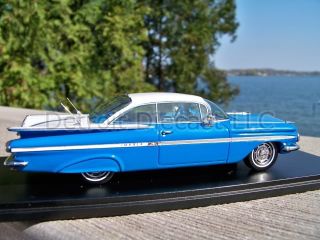 43 Spark Resin 1959 Two Tone Blue and White Chevrolet Impala Coupe 