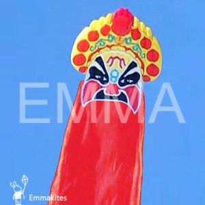 Sale New Red 3D 36ft Chinese Opera Mask Soft Kite Single Line 10 Off 
