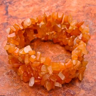 type gemstone chip bracelet stone name orange aventurine gemstone sold