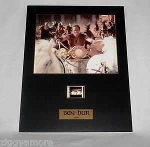 Charlton Heston in Ben Hur 8 5 x 11 Mounted Senitype Film Cell Card 