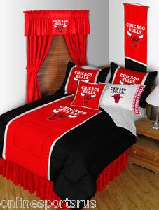 Chicago Bulls Comforter Bedskirt Sham Set