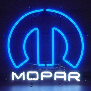Neon sign Mopar Omega M Chrysler Plymouth Muscle Car Charger Dodge Ram 