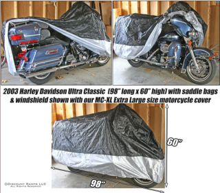 New Motorcycle Cover Harley Honda Waterproof Covers XL