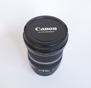 Canon EF S 10 22mm F/3.5 4.5 USM Lens WITH FILTER. ONE OWNER 
