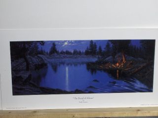 DERK Hansen SOUNDS OF SILENCE Campfire Lake Print