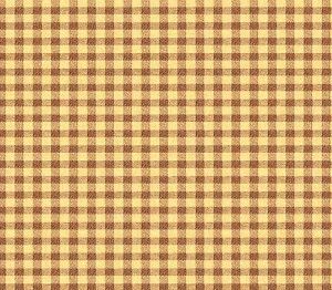 York Rusty Brown Tan Check Wallpaper Double roll
