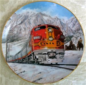 Classic American Trains Plates Deneen Railroad COA