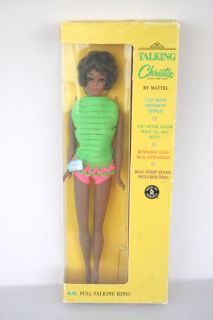 Vintage Talking Christie Julia Barbie RARE Swimsuit