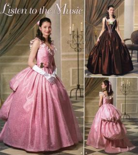 Phantom of the Opera Christines Gown in 2 Views, Simplicity 4479 