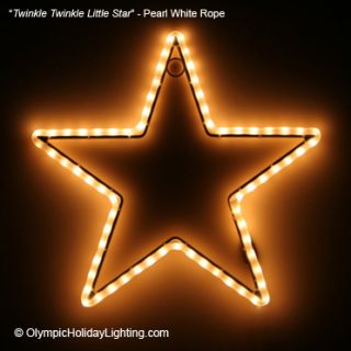 Twinkle Twinkle Little Star Christmas Rope Light Indoor Outdoor 