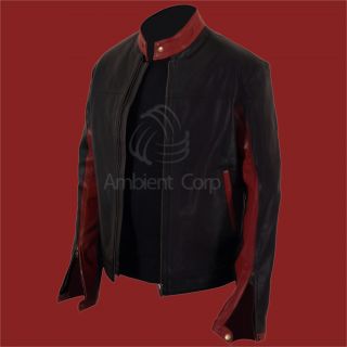 Batman Dark Knight Chris Bale Leather Jacket Slim Fit Biker Rider New 