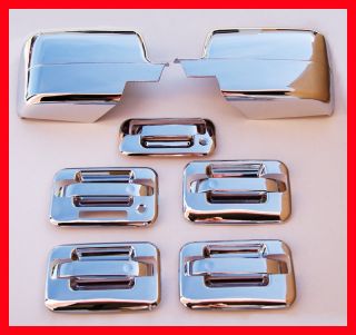 04 08 Ford F150 Chrome Door Handle Mirror Covers Bezels