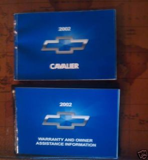 2002 02 Chevrolet Chevy Cavalier Owners Manual
