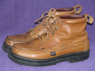 Mens Justin Chukkas Copper Grizzly Shoes Boots Sz 9 5