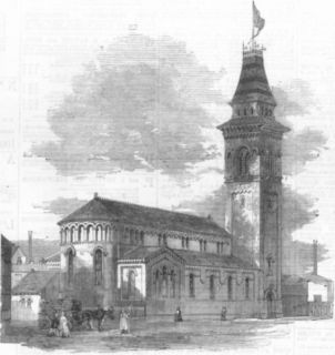 Lancs St Peters Church Oldham RD Manchester 1860