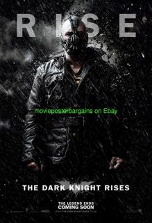  Rises Movie Poster 4x6 Busstop Bane Advance Christopher Nolan