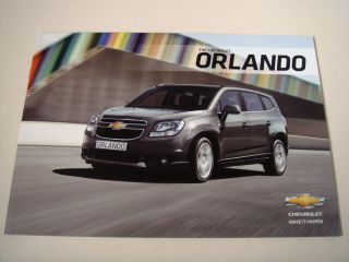 Chevrolet Orlando 2012 Sales Brochure
