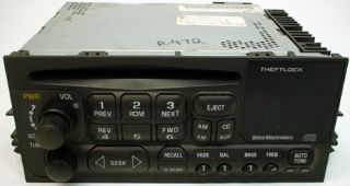 95 02 Chevrolet Suburban 2500 Factory Radio CD Deck