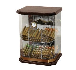 Cigar Humidor Display Case w Humidifier Holds 150