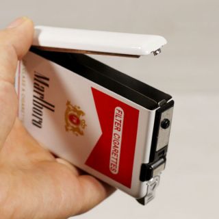  Cigarette Case with Windproof Lighter Hold 10 Cigarettes