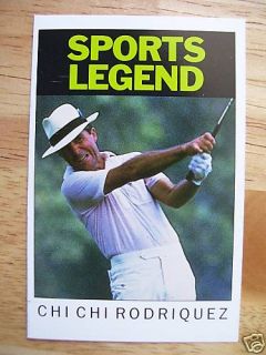 1989 Sports Legend Card RARE Chi Chi Rodriguez Golf