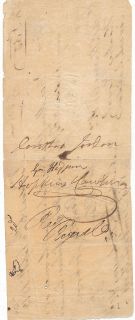 Dorothea Jordan Signed Handwritten Document from 1813