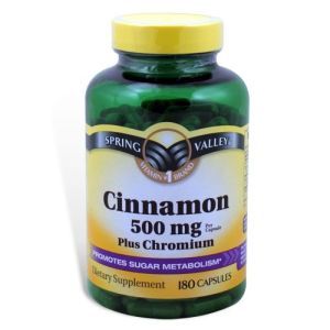 Cinnamon 500mg Plus Chromium 180 Capsules Spring Valley
