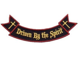 Ribbon Rocker Driven by The Spirit Christian Vest Patch