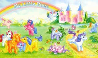My Little Pony Promo Poster 1984 G1 Large RARE Mail Order Mail Away