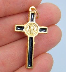 St Saint Benedict Exorcism Protection Cross Crucifix & Prayer Catholic
