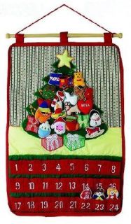 21 Large Fabric Christmas Tree Advent Calendar