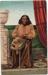Native American Chief Seattle Indian Edw Mitchell Vintage Postcard