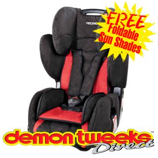 Recaro Young Sport Child Car Seat in Cherry Black Group 1 2 3 Forward