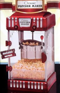 New Classic Popcorn Maker Metallic Red Finish 2 5oz Popcorn Kettle