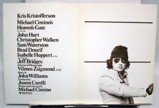 1979 Heavens Gate Advance Promo Flyer Michael Cimino