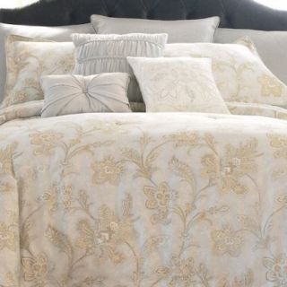 Cindy Crawford Queen Comforter Set Vale Jacobean Comforter, bedskirt